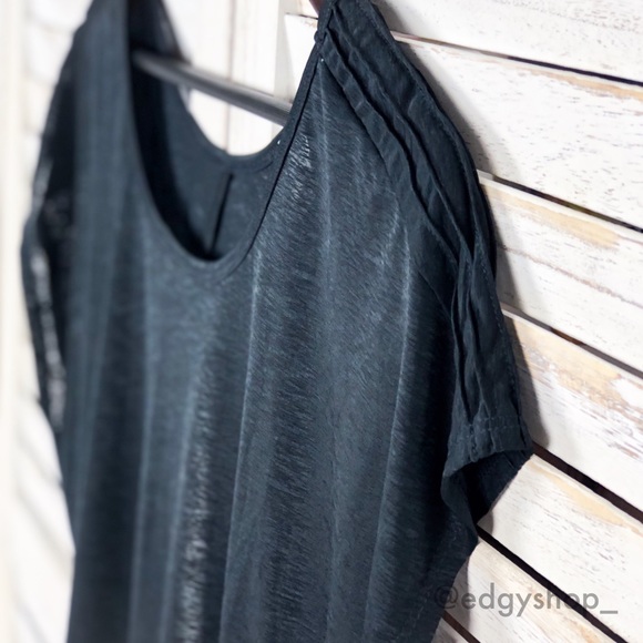 [Soybu] Camryn Back Cutout Burnout Tee - Picture 2 of 5